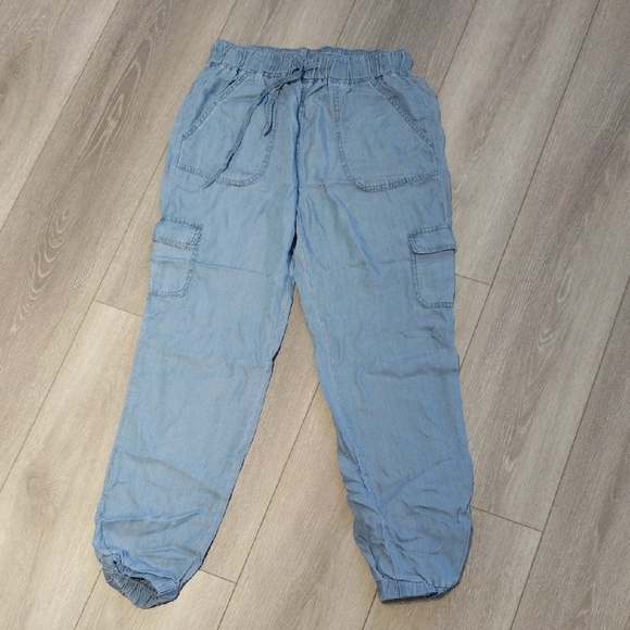 Love Tree Sky Blue Casual Pants - Picture 1 of 9